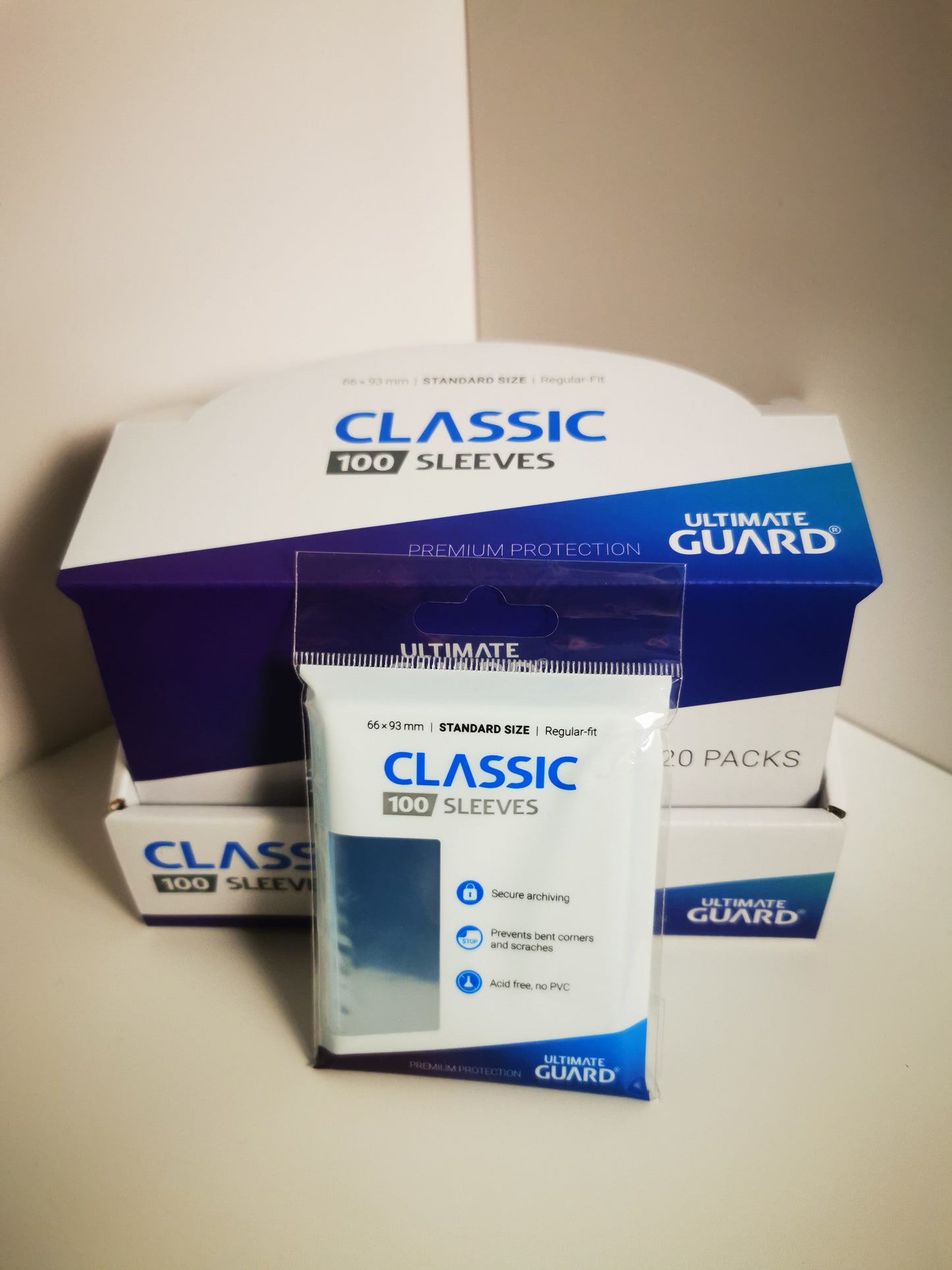 Ultimate Guard Soft Sleeves "Penny Sleeves" – 20 Packungen (2000 Stück) – Standard Size