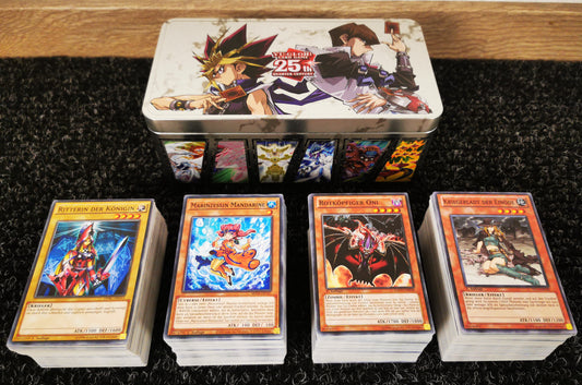 500 Yu-Gi-Oh! Karten in toller Aufbewahrungsbox (25 Jahre Jubiläums-Tin)