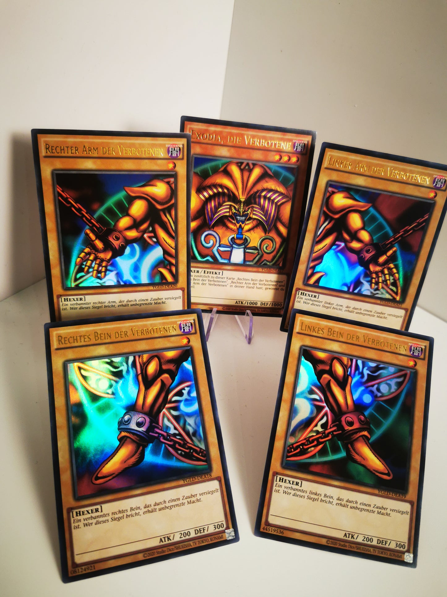 Exodia-Set – Alle 5 Teile – Ultra Rare (YGLD)