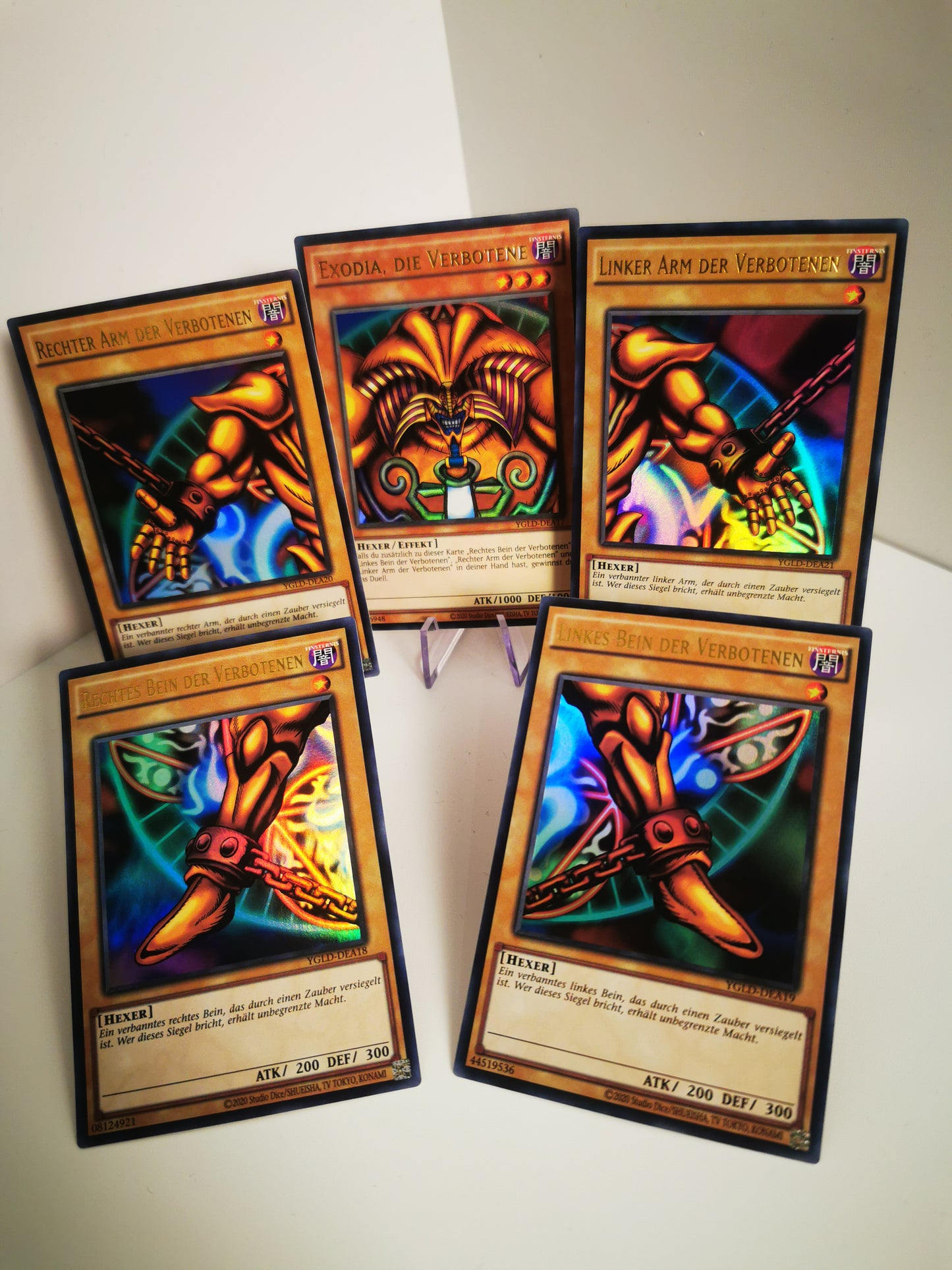 Exodia-Set – Alle 5 Teile – Ultra Rare (YGLD)