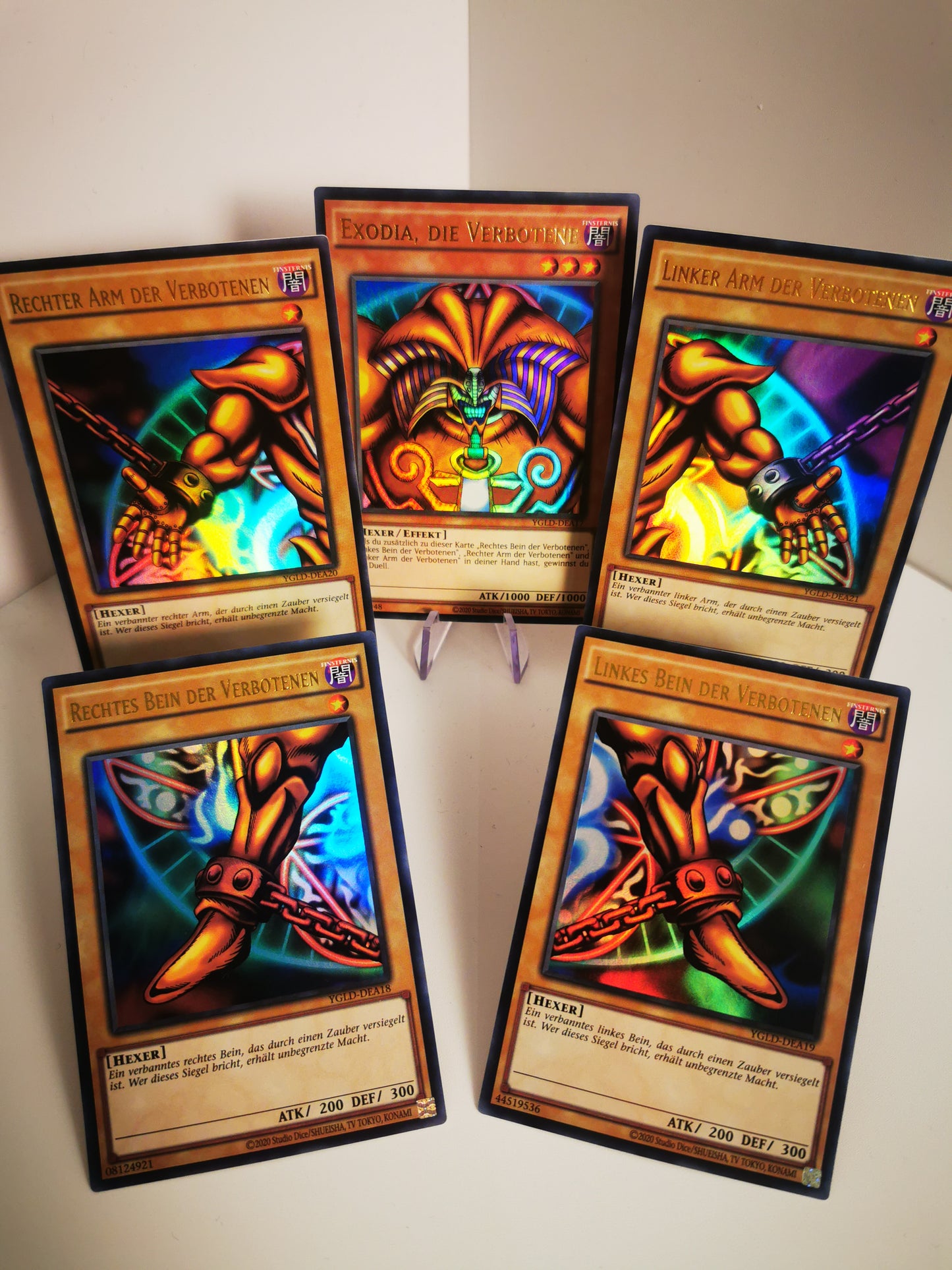 Exodia-Set – Alle 5 Teile – Ultra Rare (YGLD)