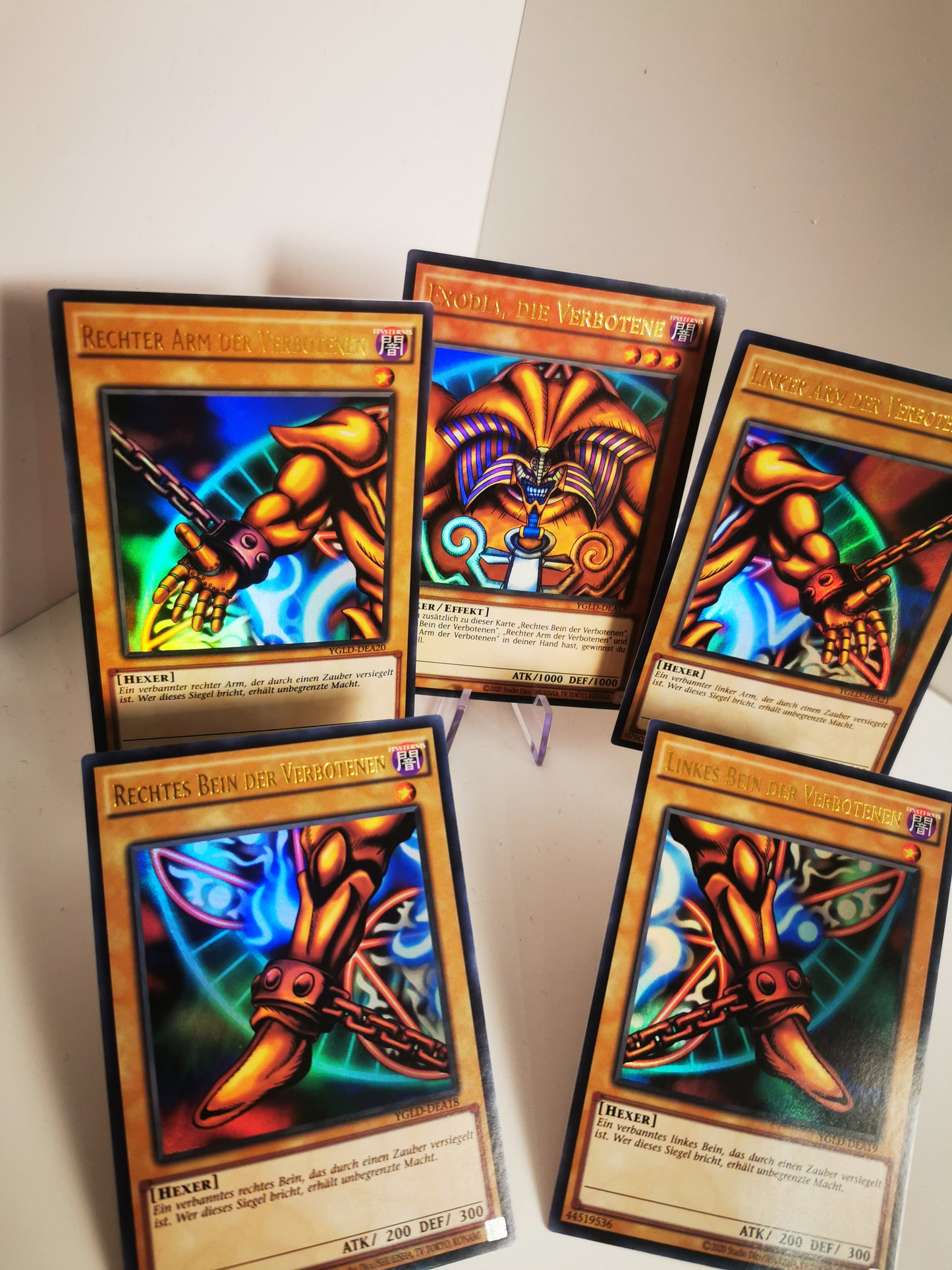 Exodia-Set – Alle 5 Teile – Ultra Rare (YGLD)