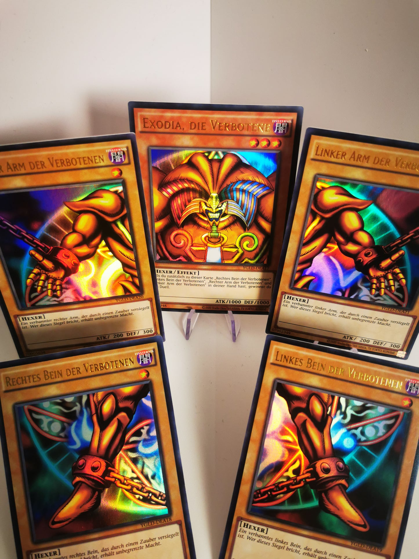 Exodia-Set – Alle 5 Teile – Ultra Rare (YGLD)