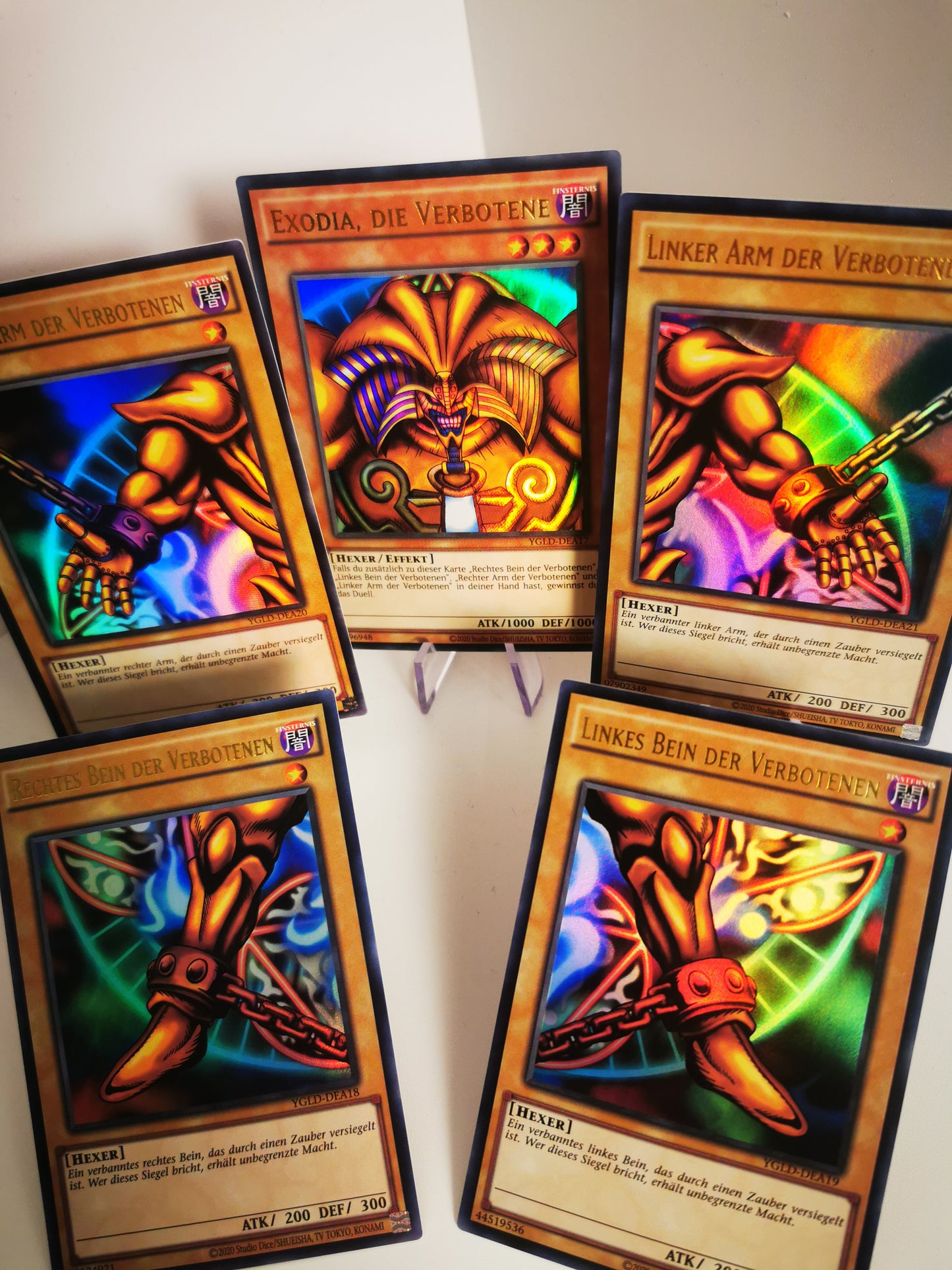 Exodia-Set – Alle 5 Teile – Ultra Rare (YGLD)