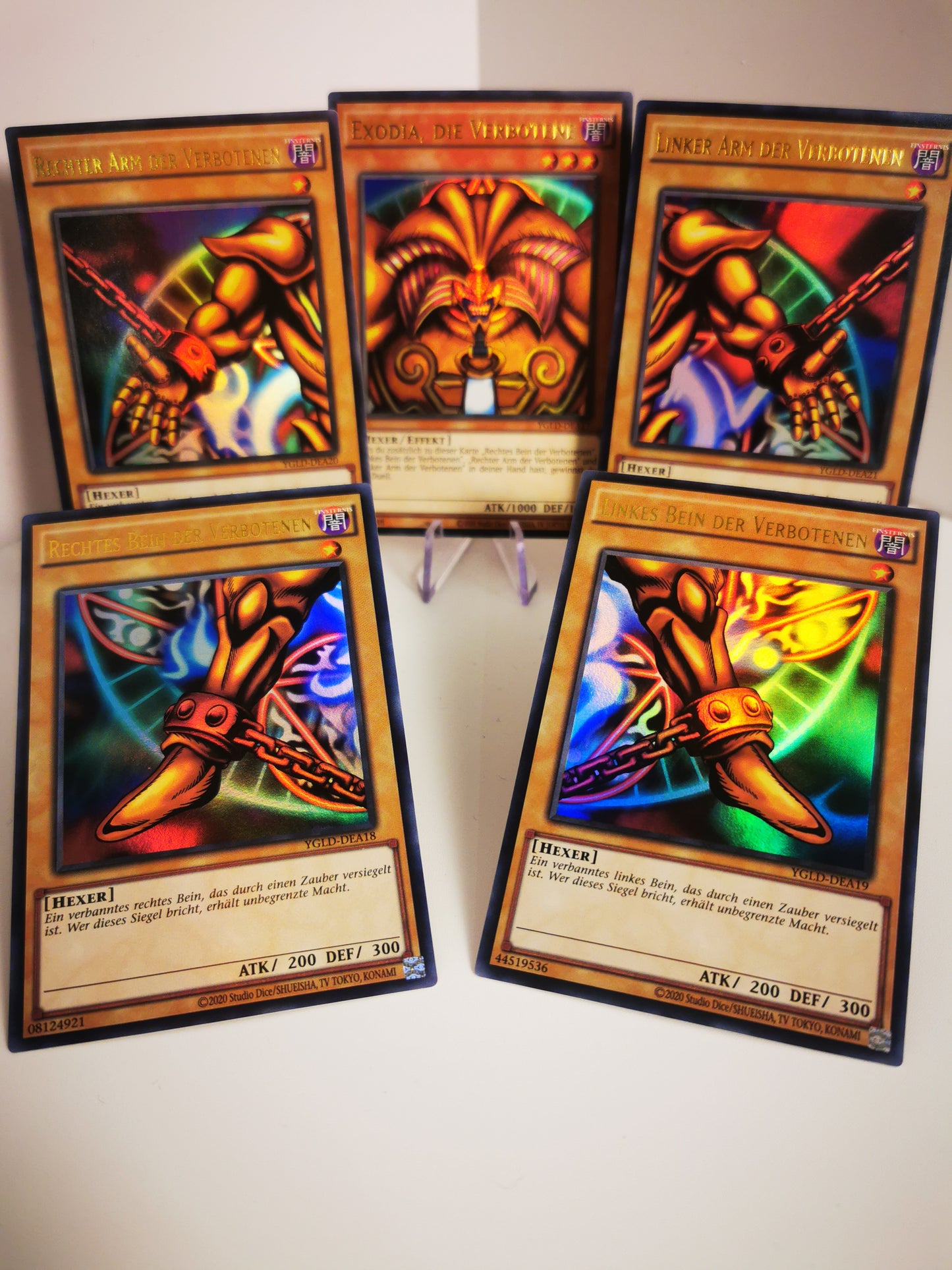 Exodia-Set – Alle 5 Teile – Ultra Rare (YGLD)