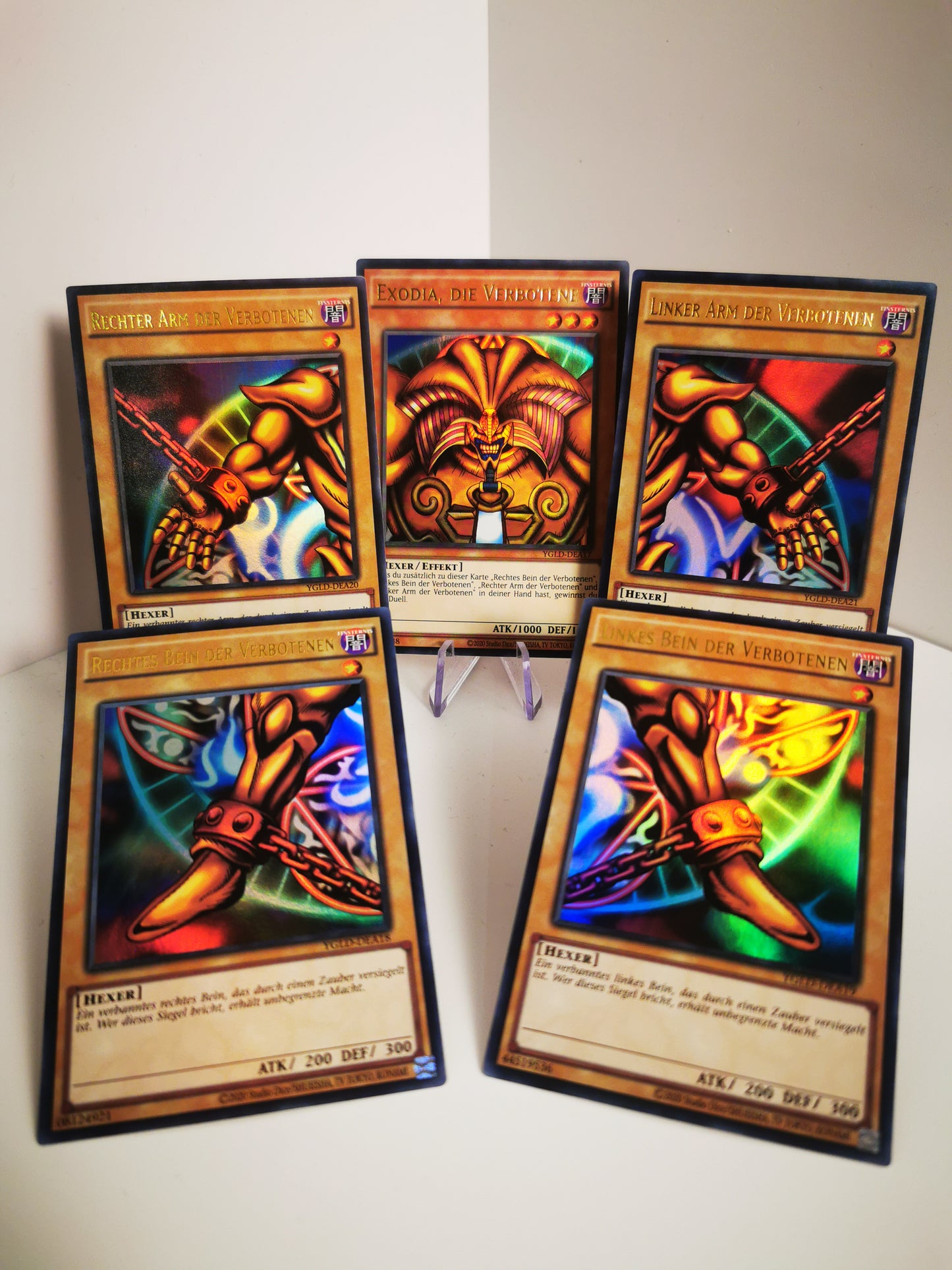 Exodia-Set – Alle 5 Teile – Ultra Rare (YGLD)